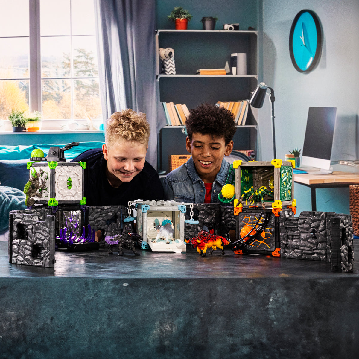 Schleich Eldrador BattleCave Arena 42673 playset Lava vs Ombra