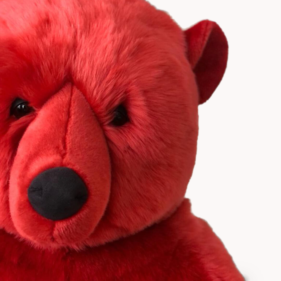 La Pelucherie Red Jules Bear orsacchiotto Small 35cm rosso