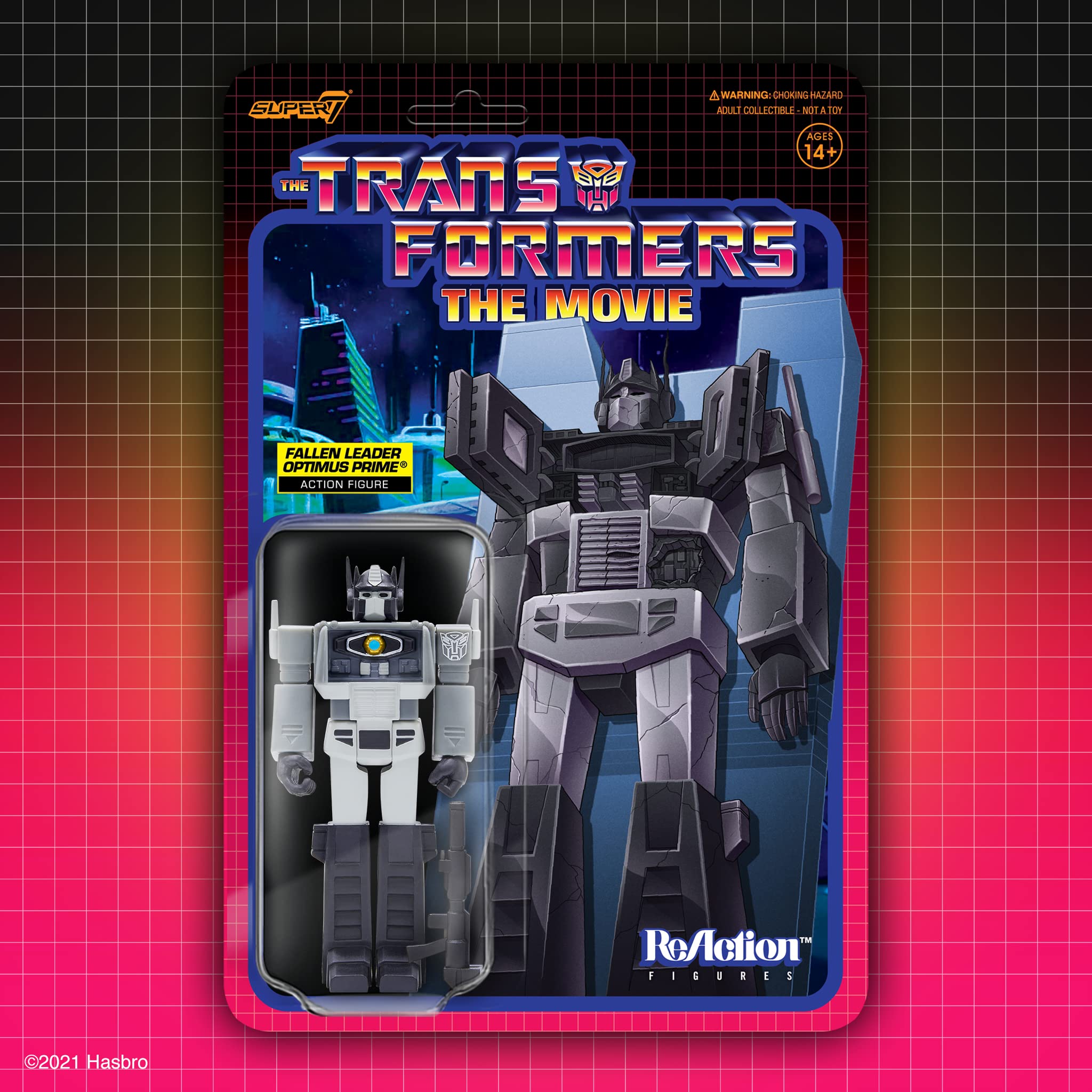 Super7 Transformers Dead Optimus ReAction retrò 9,5 cm