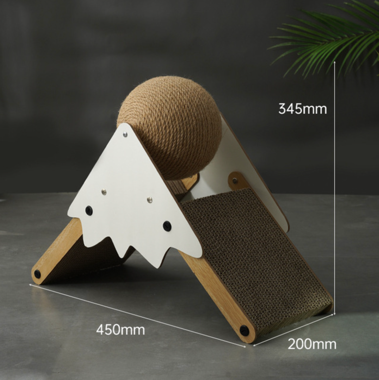 ToyalFriends Pet Beds Palla Tiragraffi marrone corda sisal