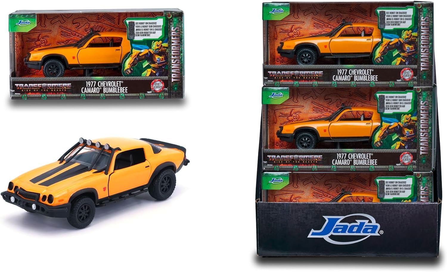 Transformers T7 Bumblebee auto pressofusa 1:32 12,5 cm
