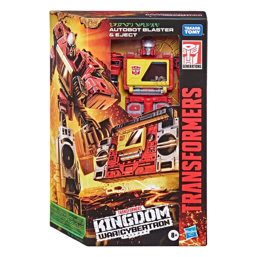 Transformers Kingdom Blaster WFC-K44 action figure 18 cm con Eject