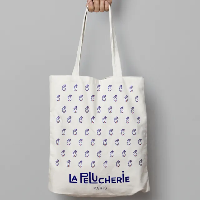 La Pelucherie Wardrobe tote bag shopper cotone