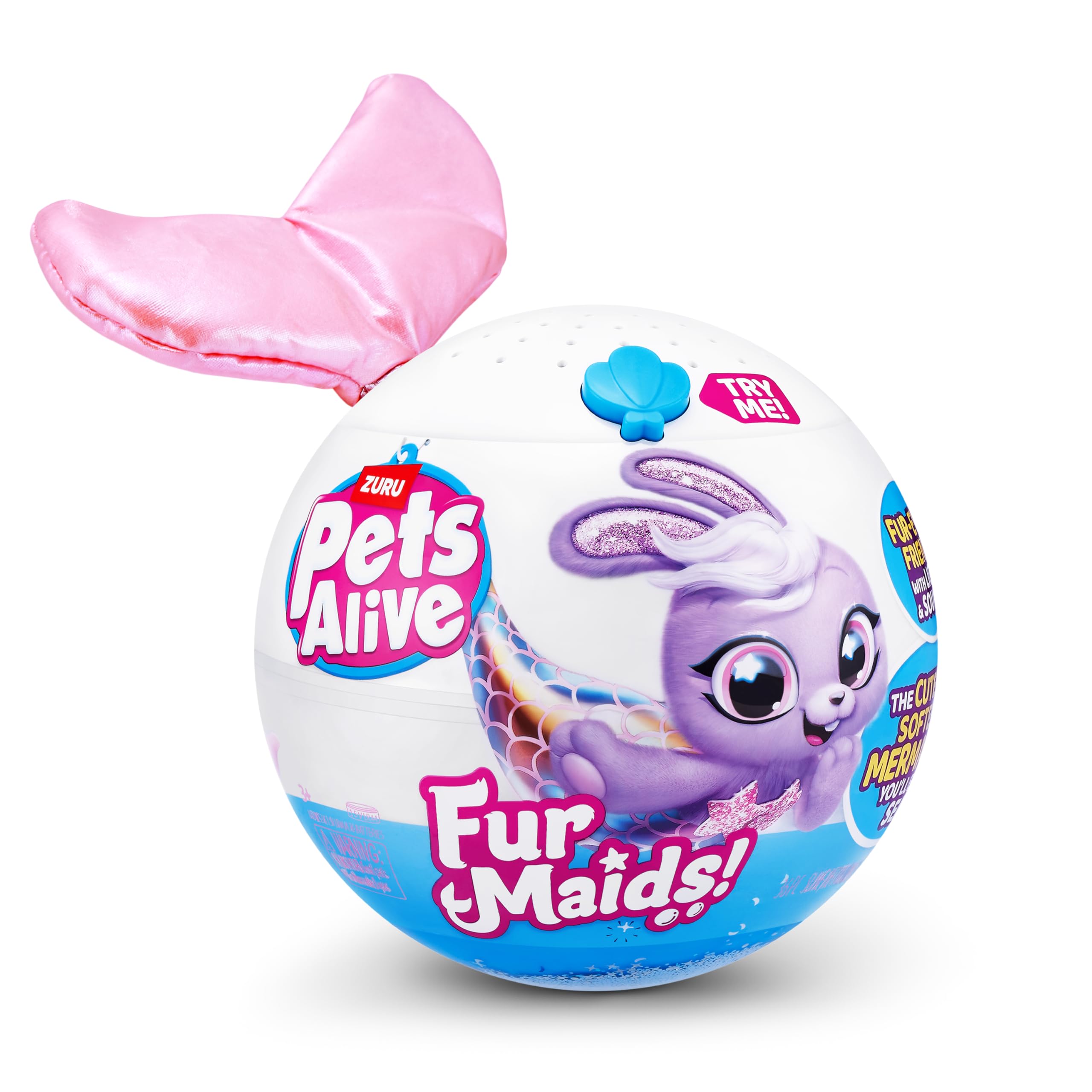 Pets Alive Furmaids peluche sirena interattiva Gattino Rosa Pink
