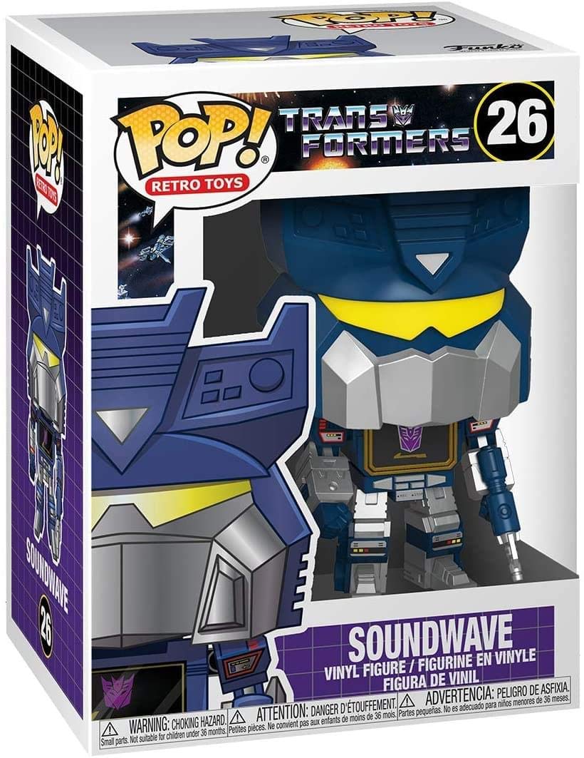 Transformers Soundwave Funko Pop vinile 9,5 cm Retro