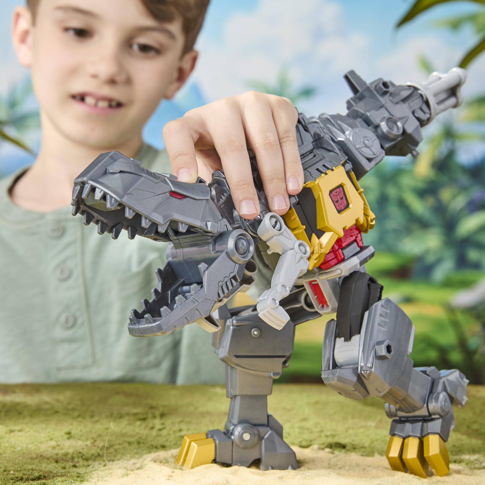 Transformers Cyberworld Grimlock Divora e Combatti action 22,5 cm