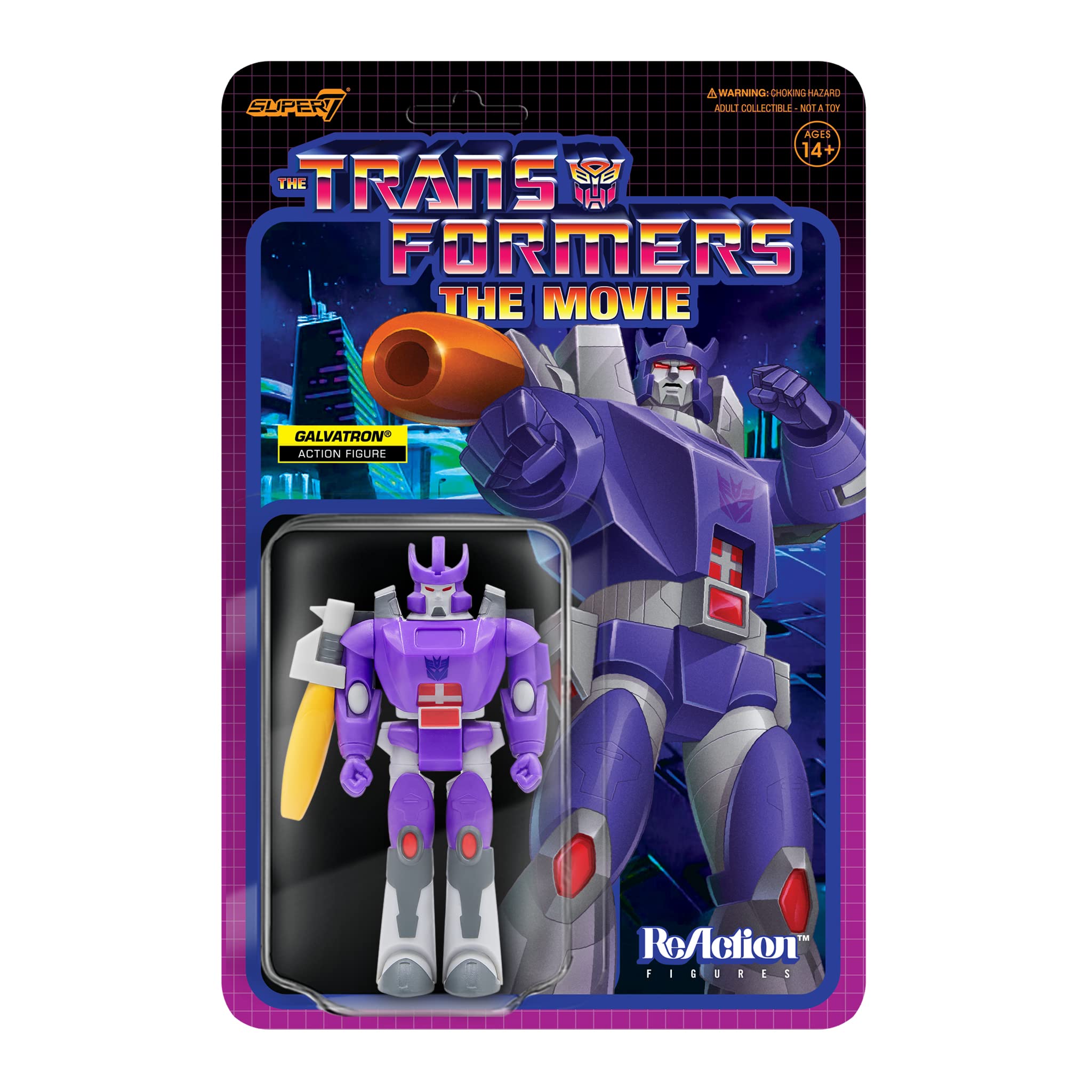 Transformers Vinyl Galvatron Super7 ReAction 9,5 cm Vintage