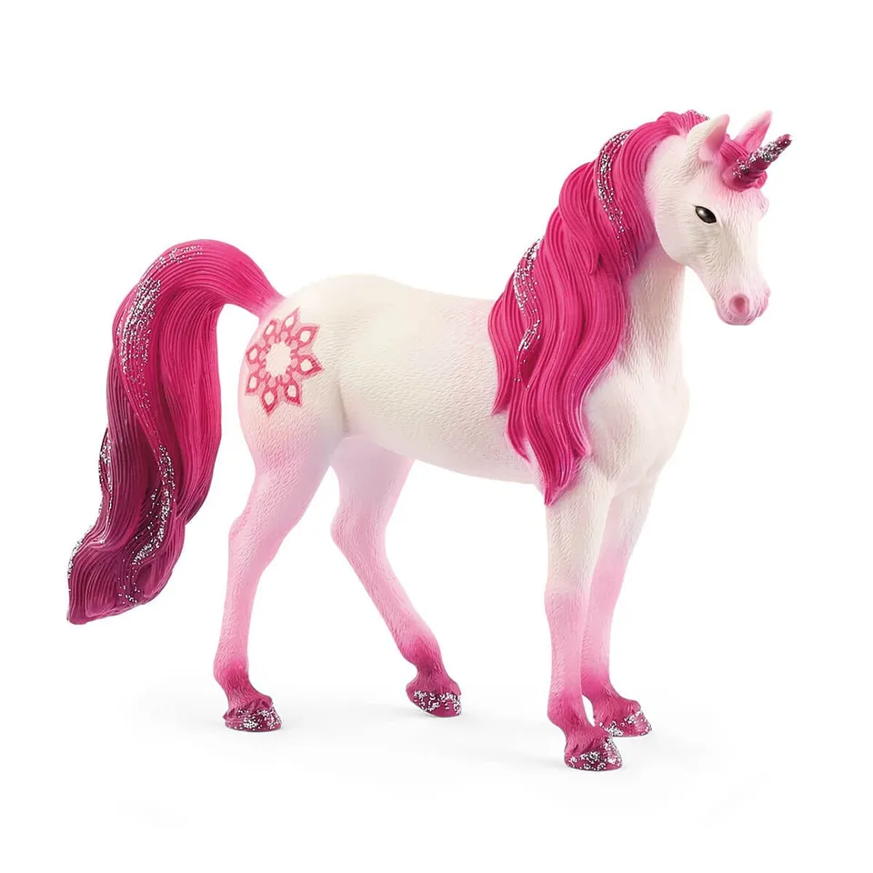 Schleich Bayala Mandala Unicorn Mare unicorno giocattolo mantello rosa