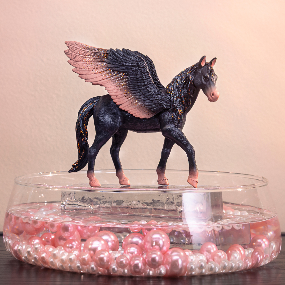 Schleich Bayala Pegaso Stardust Metallic Edition statuetta nero