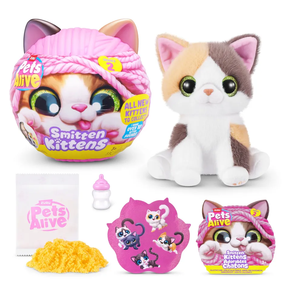Pets Alive Smitten Kittens Calico peluche interattivo con suoni