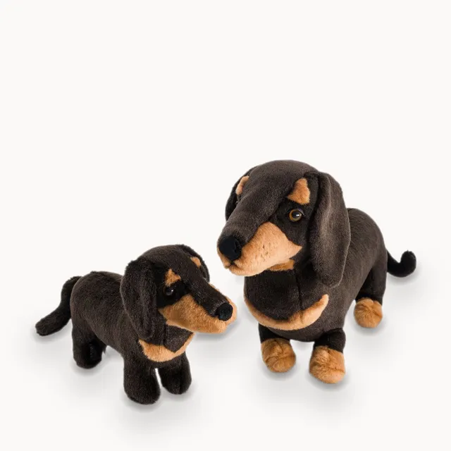 La Pelucherie Dogs Eugène bassotto peluche 25 cm marrone