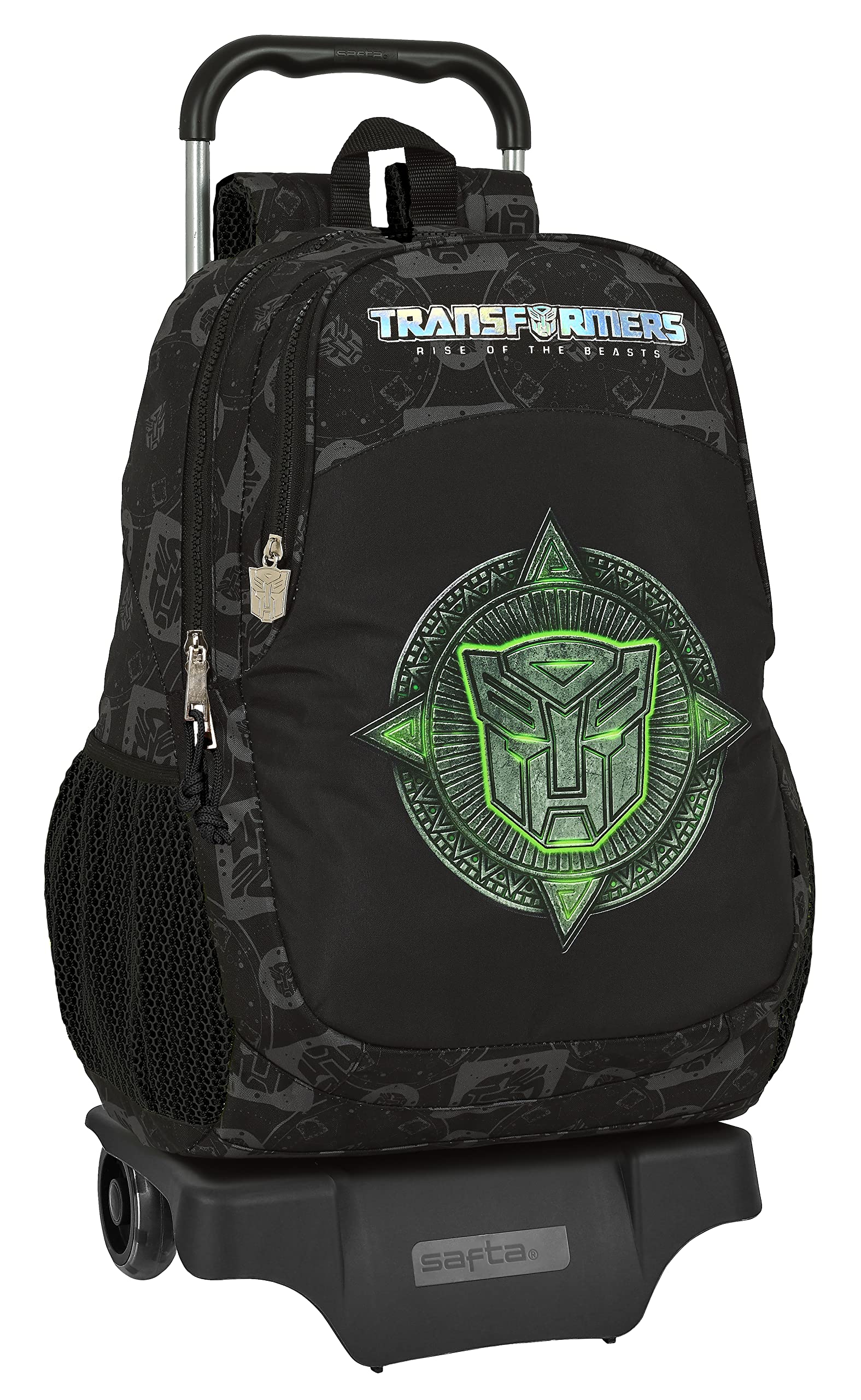 Safta Transformers zaino trolley scuola nero 33x15x43 cm