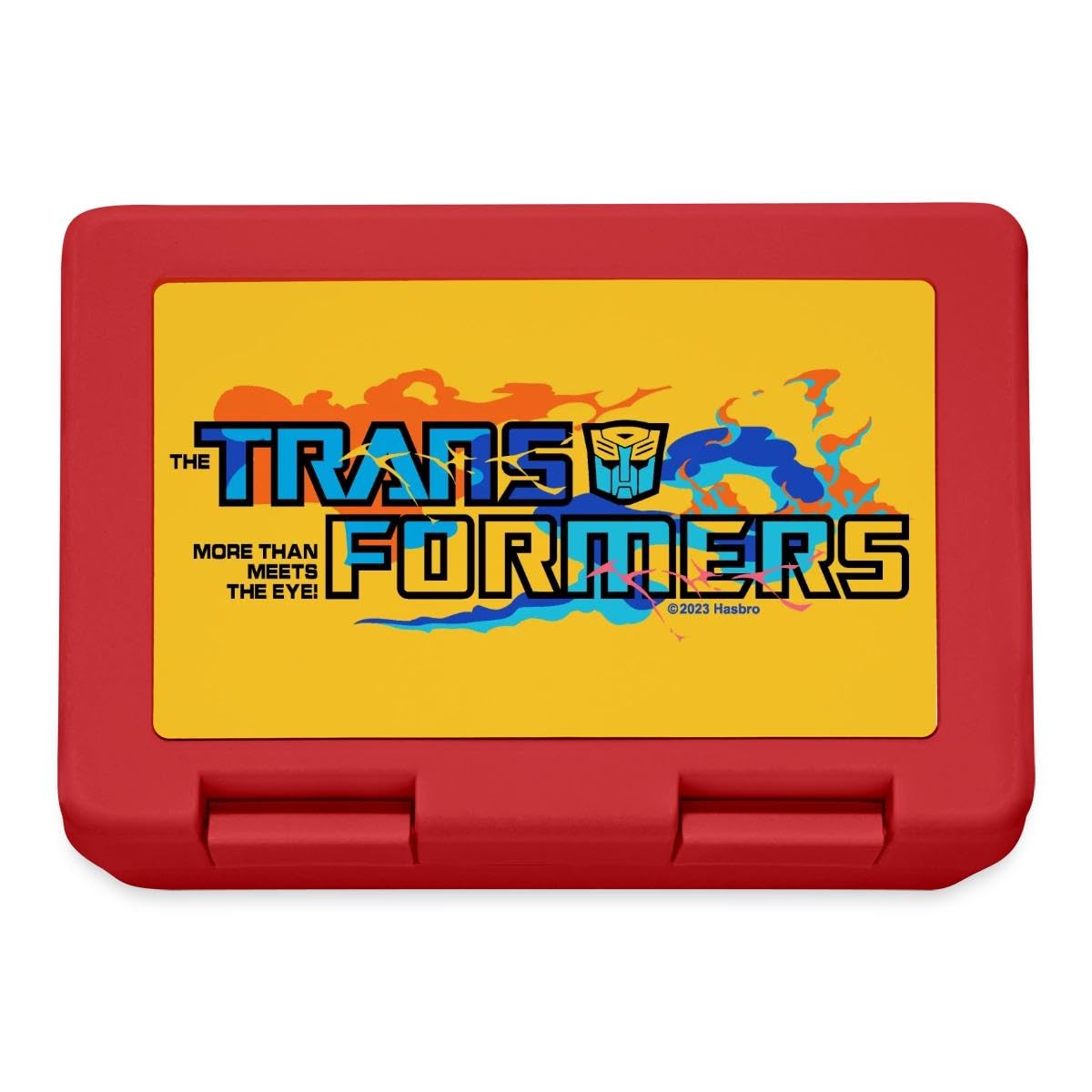 Transformers Logo More Than Meets Eye lunchbox portapranzo rosso