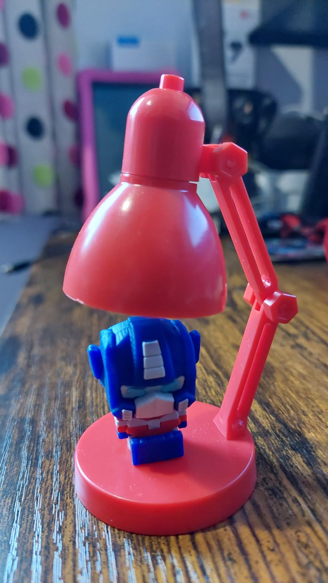 Transformers Optimus Prime Mini Lampada LED Luce Blu
