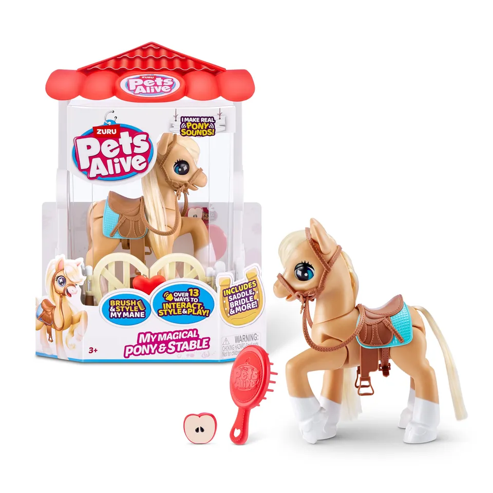 Pets Alive Robotic Pets My Magical Pony interattivo con scuderia