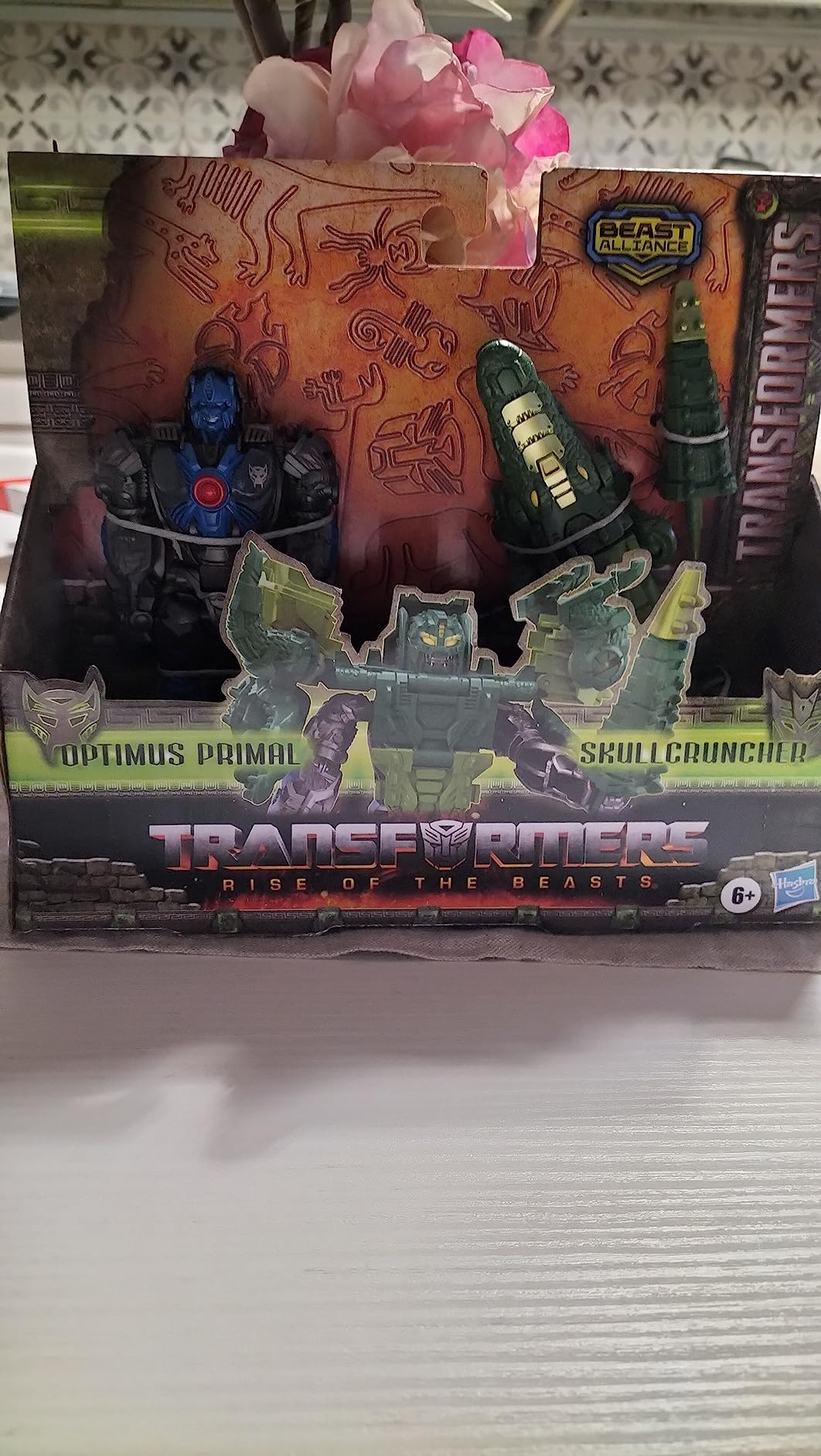 Transformers Rise of the Beasts Arcee action figure moto 12,5 cm pack 2