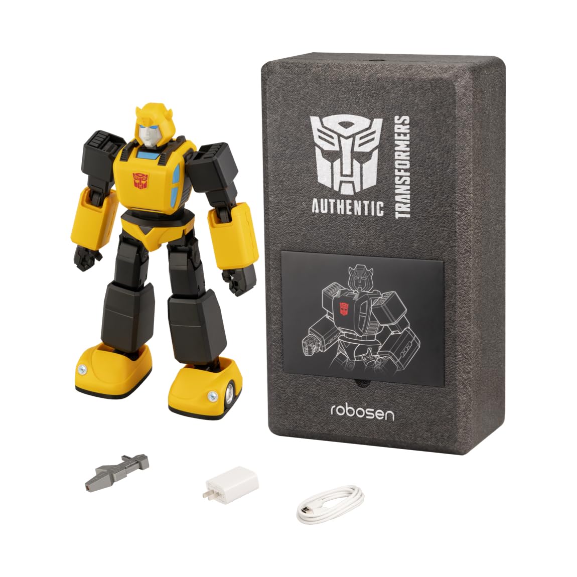 Transformers G1 Bumblebee robot interattivo giallo con luci LED