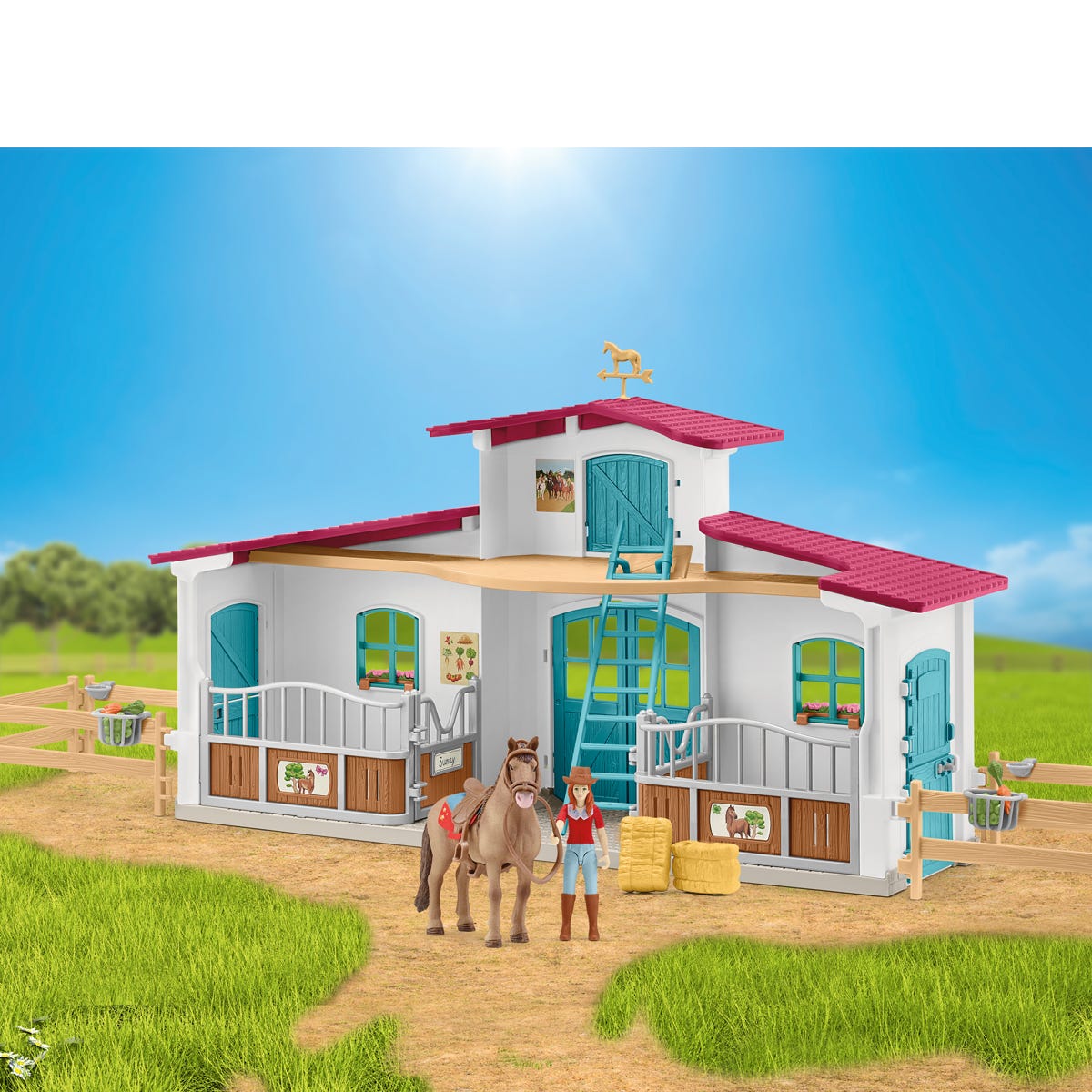 Schleich Horse Club Set Lakeside 72222 maneggio cavalli