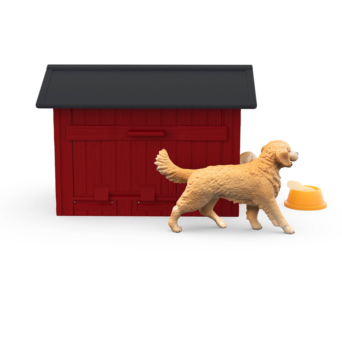 Schleich Farm World 42722 Cuccia con Golden Retriever action figure