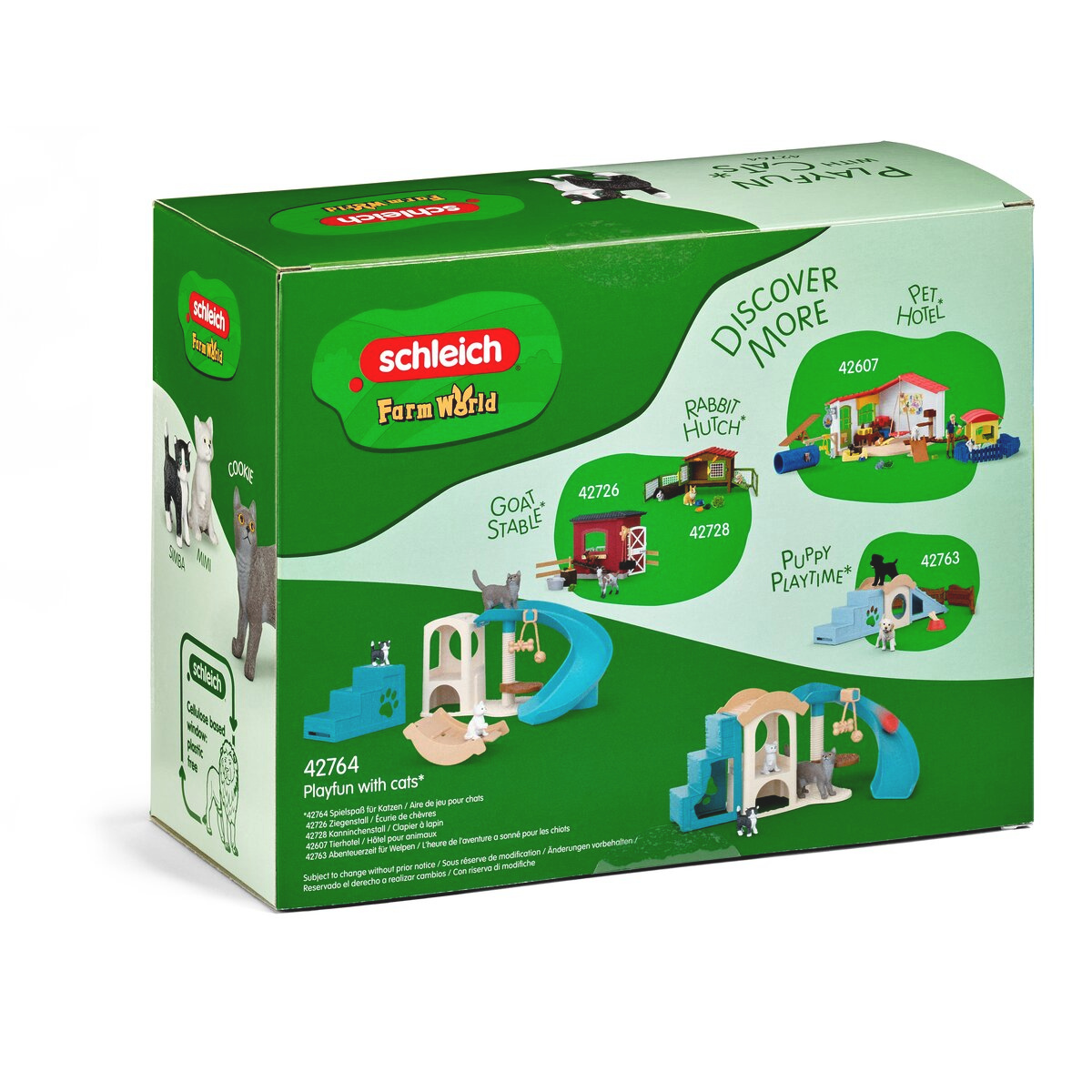 Schleich Farm World Divertimento gatti 42764 set tiragraffi
