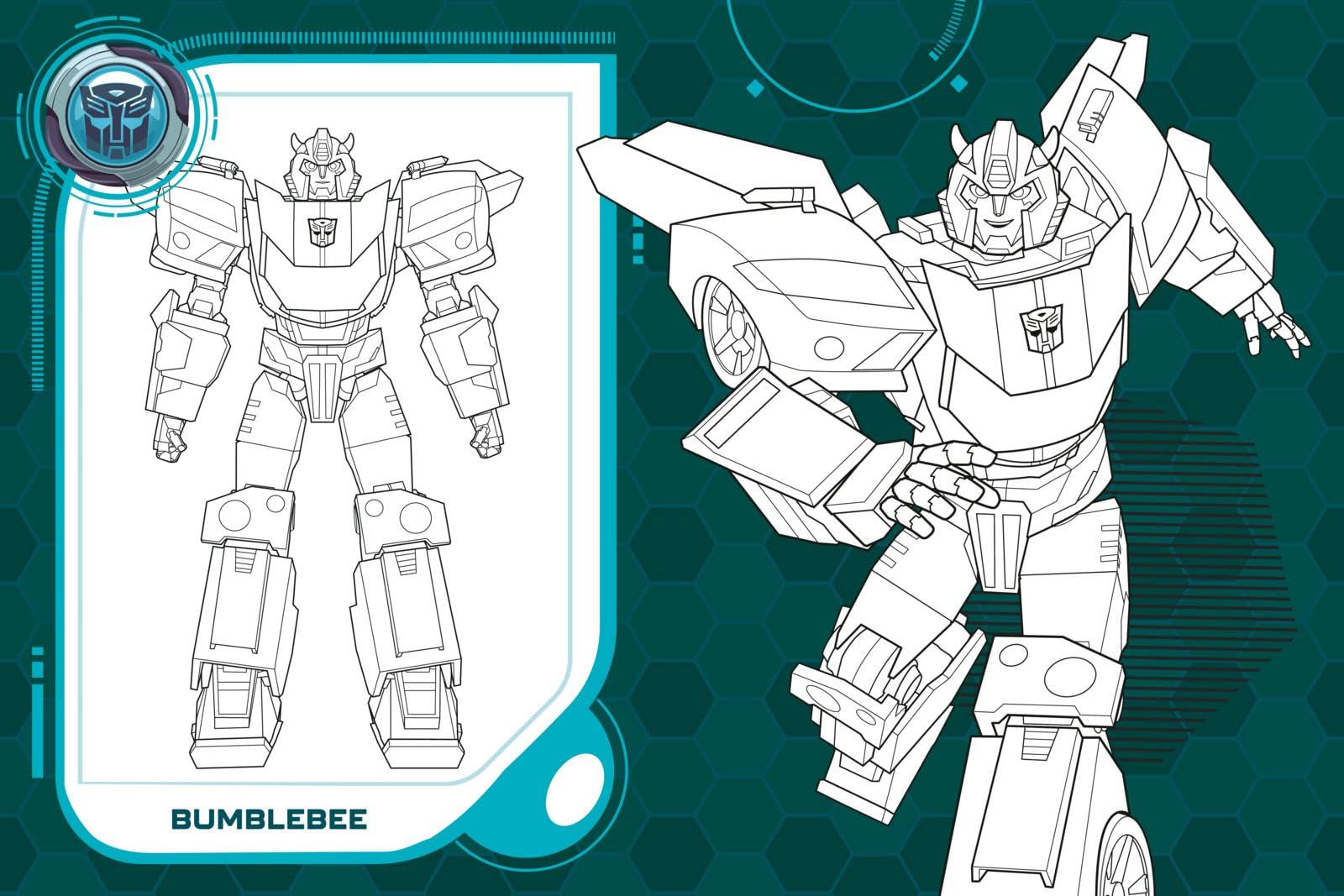 Transformers Earthspark Libro Sticker e da Colorare 4 Anni