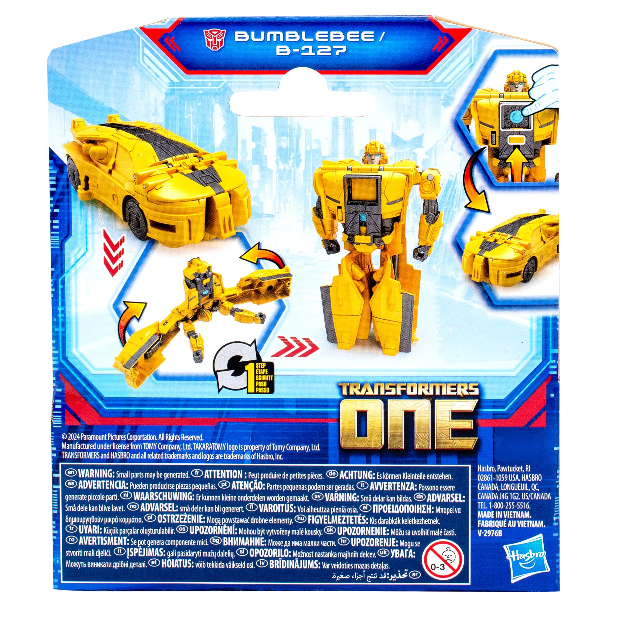 Transformers One Bumblebee Cog Changer robot auto 10 cm