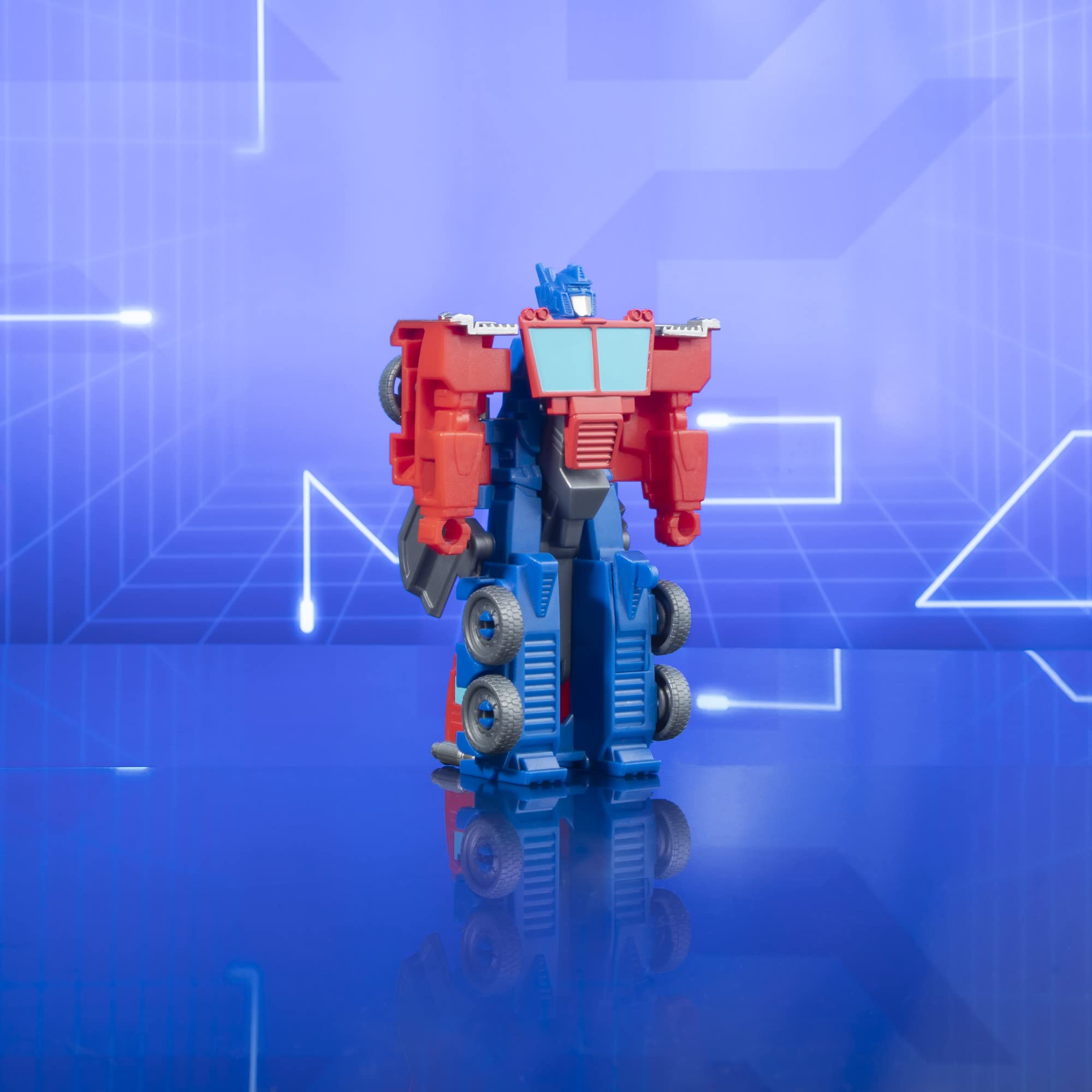Transformers EarthSpark Optimus Prime action figure 10 cm lancio