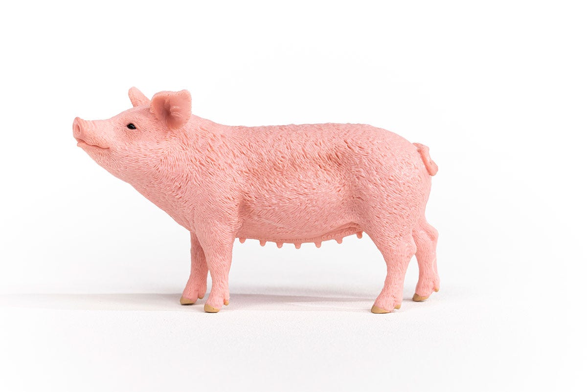 Schleich Farm World Maiale 13933 action figure rosa 1 pz
