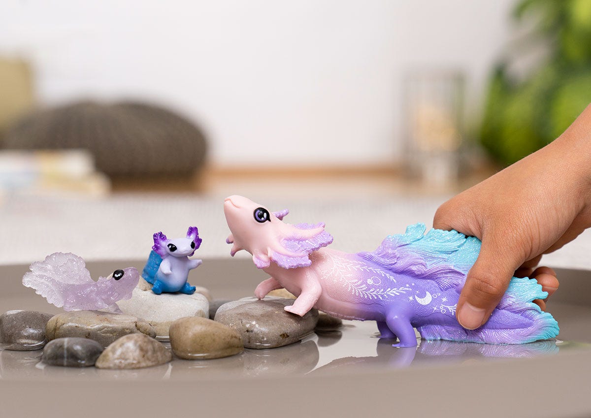 Schleich Wild Life Set Axolotl Discovery figurina mare