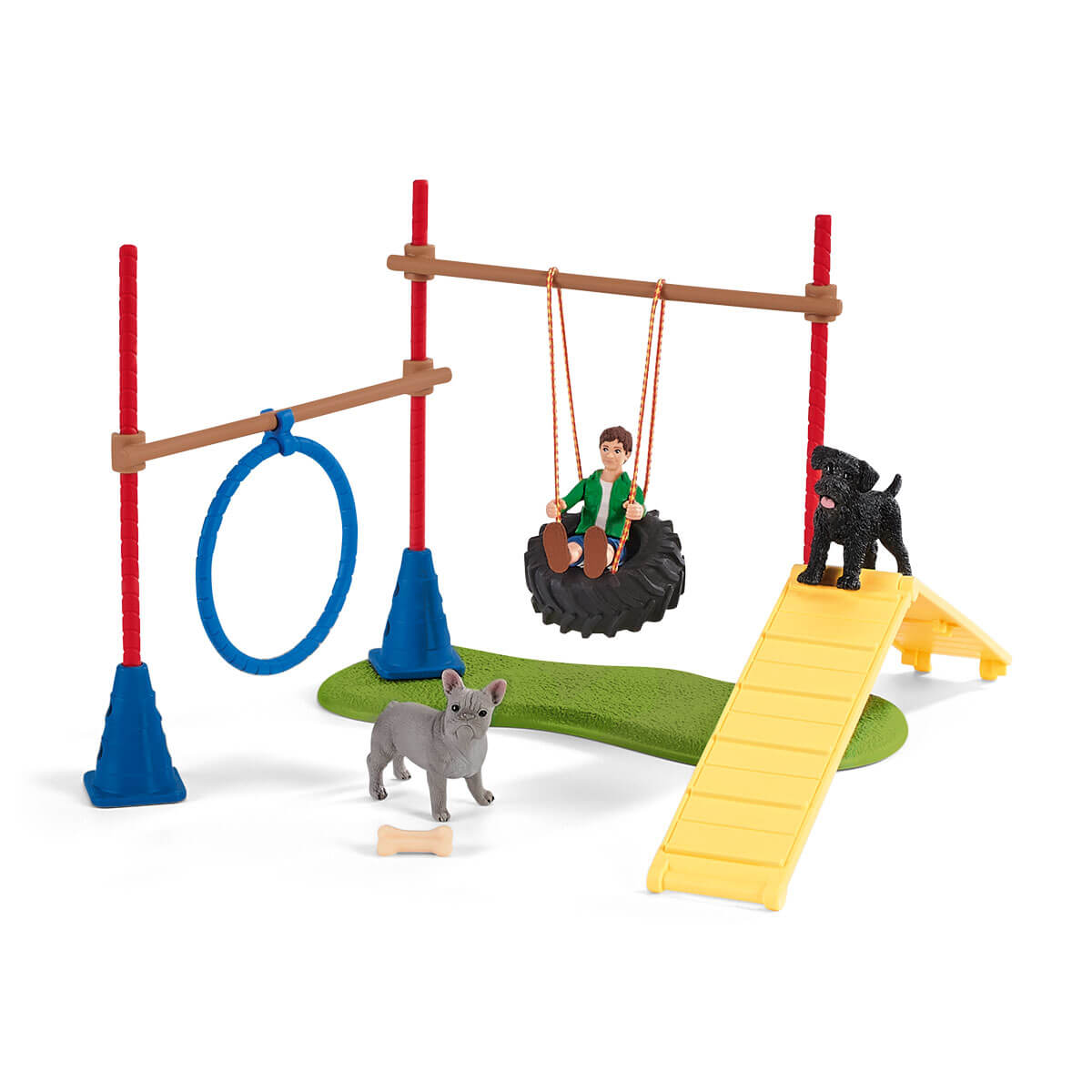 Schleich FARM WORLD Addestramento Agility Cucciolo cani 42536