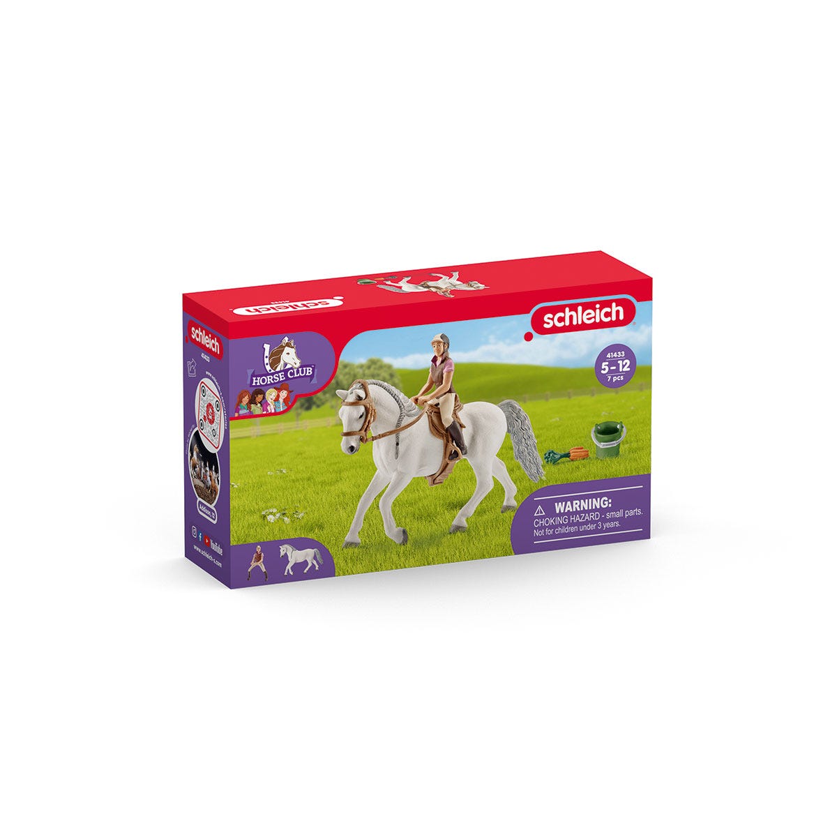 Schleich Horse Club Cavaliere playset con cavalla lipizzana