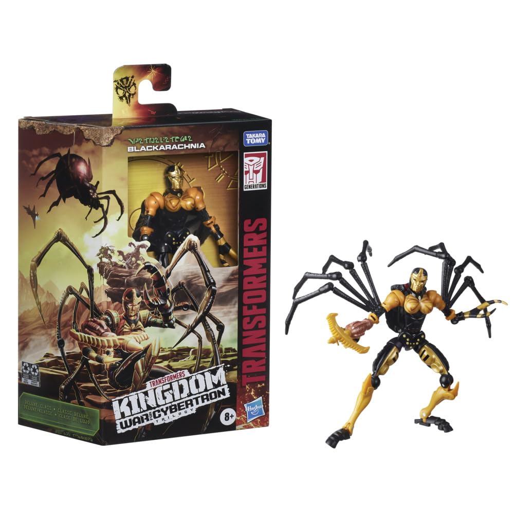 Transformers Kingdom WFC-K5 Blackarachnia action figure 14 cm ragno