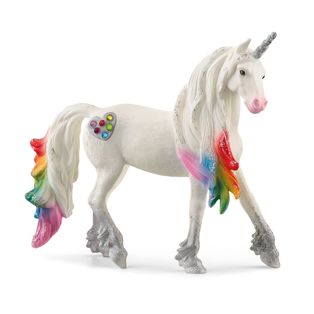 Schleich Bayala 70725 Stallone unicorno arcobaleno bianco