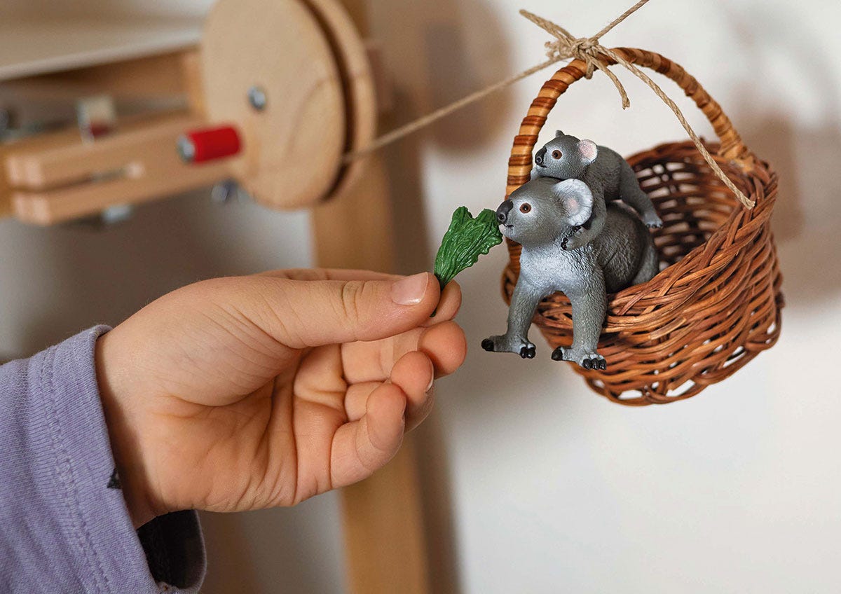 Schleich Wild Life Mamma Koala con Cucciolo 42566 Figure