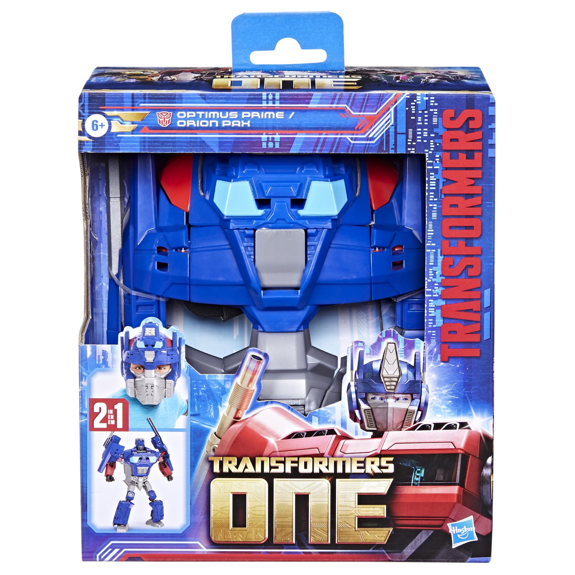 Transformers One Optimus Prime action figure maschera 25 cm