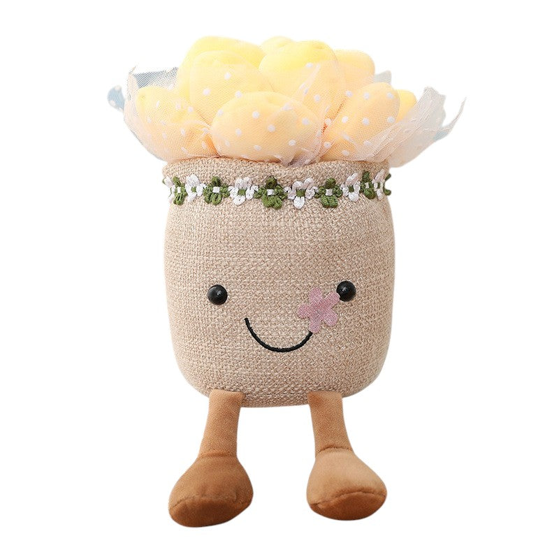ToyalFriends Flower & Plant succulenta peluche 25cm blu