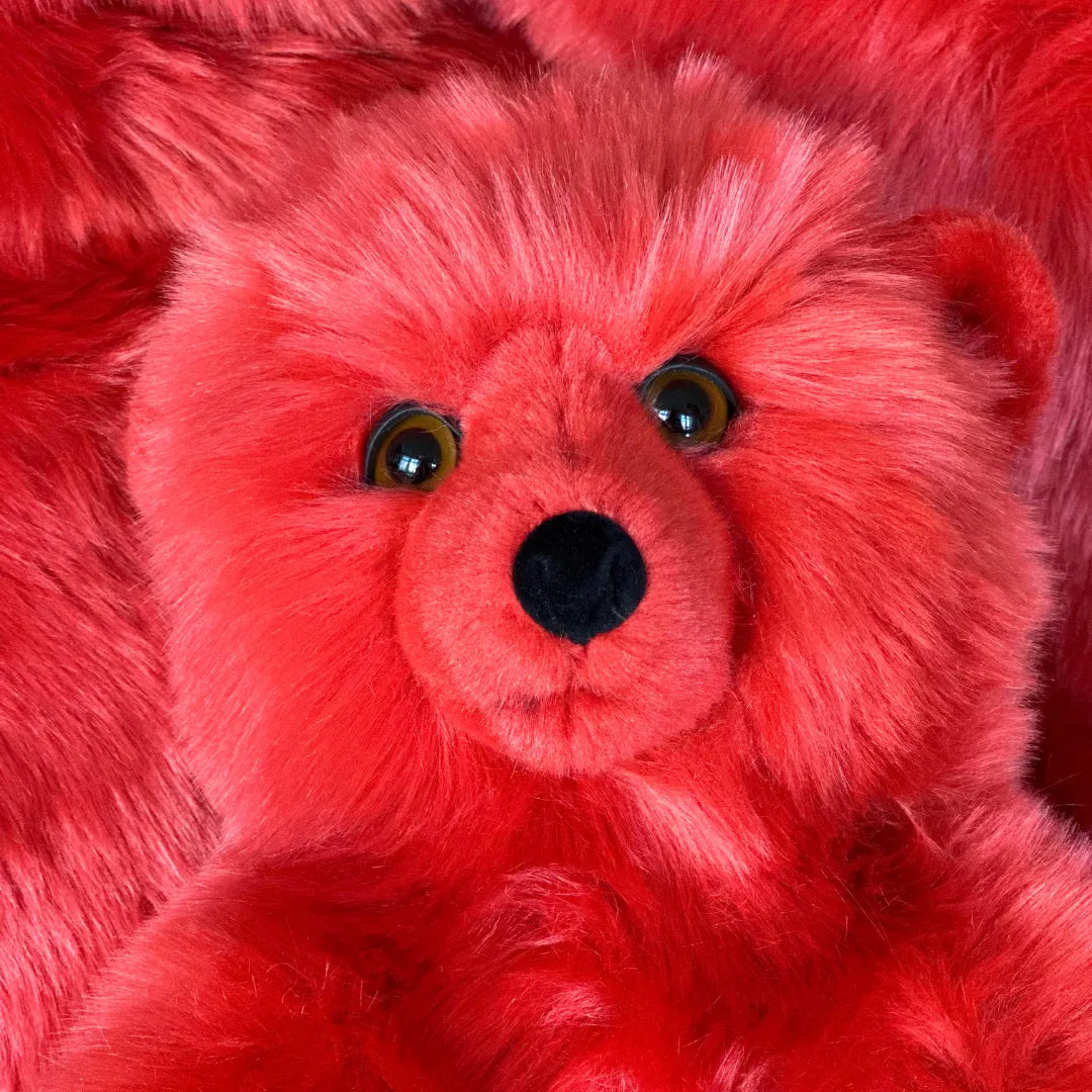 La Pelucherie Red Jules Bear orsacchiotto Small 35cm rosso
