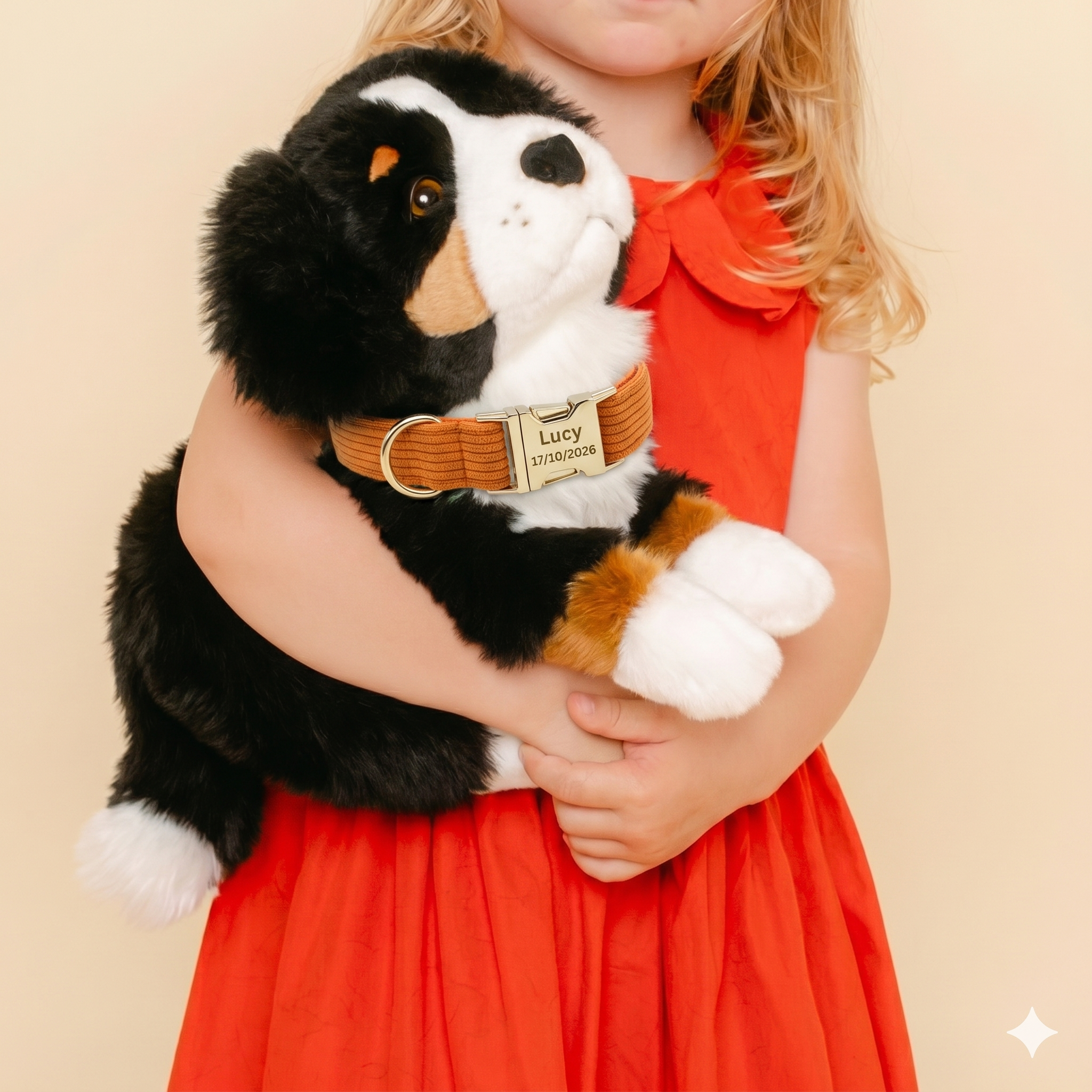 La Pelucherie Dog Ferdinand peluche cane Small seduto 28cm nero