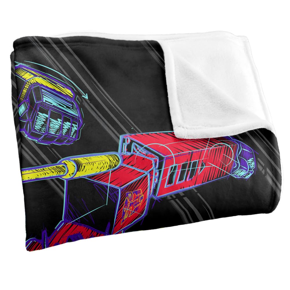 Transformers Sketchy Optimus e Bumblebee coperta pile 152x127 cm