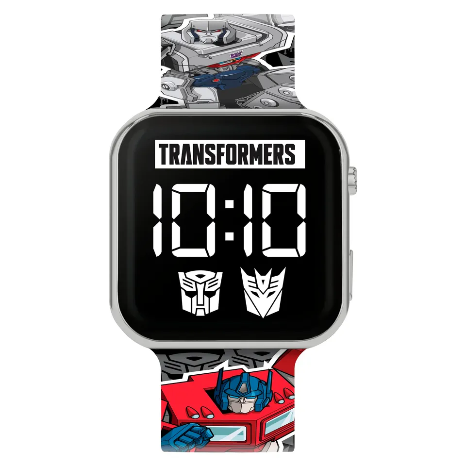 Transformers orologio bambino digitale LED silicone nero