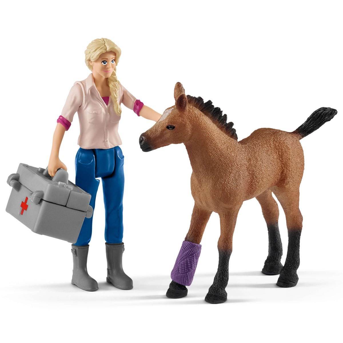 Schleich Horse Club Veterinario Cavalla 42486 playset
