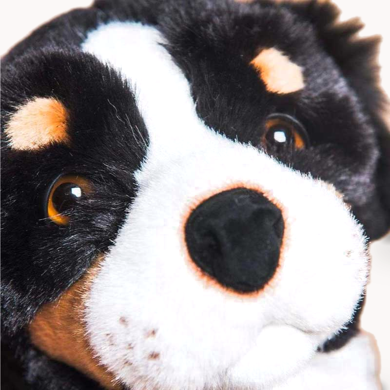La Pelucherie Dog Ferdinand peluche cane Small seduto 28cm nero