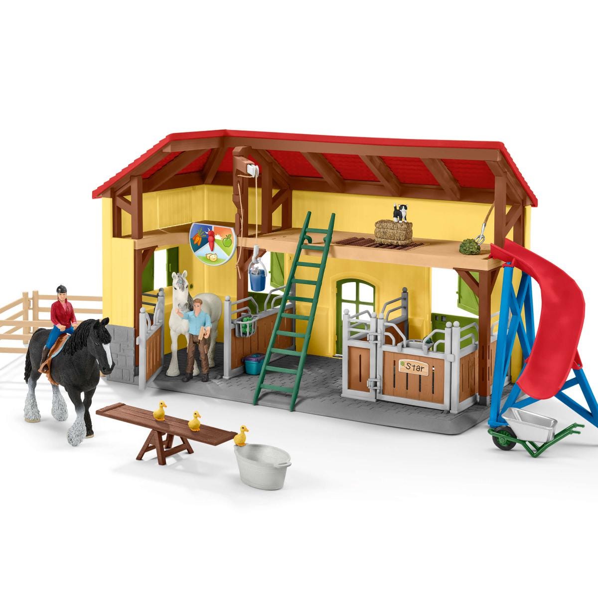 Schleich Horse Club Scuderia 42485 playset fattoria 7 animali