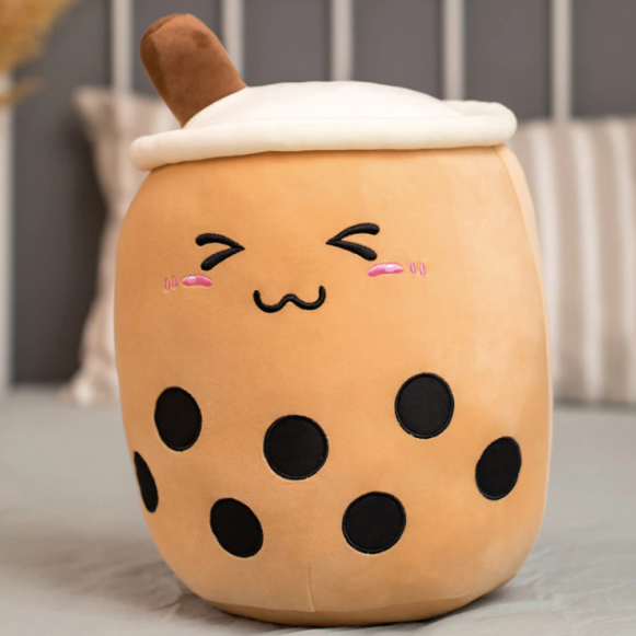ToyalFriends Boba Bubble Tea peluche 35cm marrone occhi