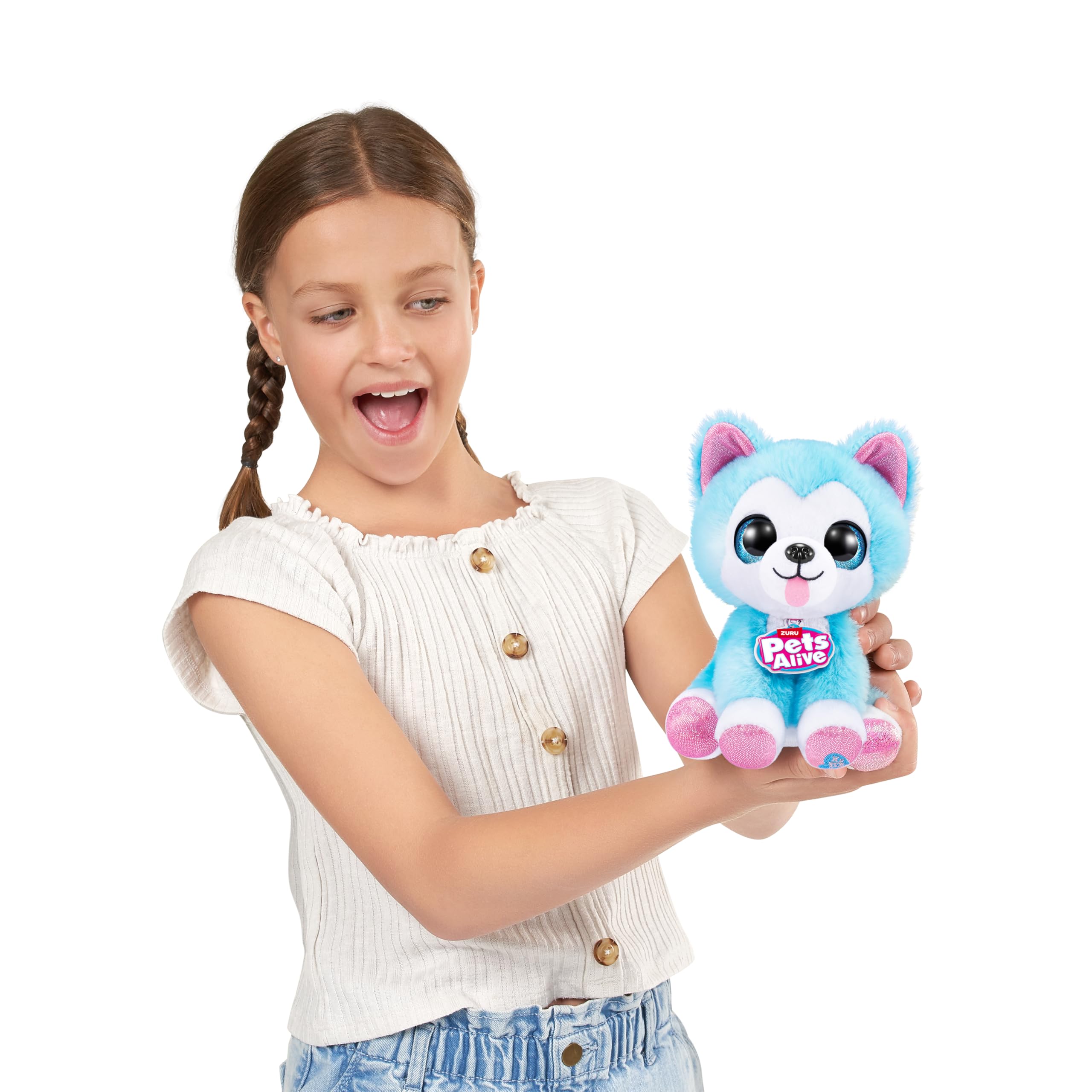 Pets Alive Pet Shop Surprise Wolf Dog peluche interattivo