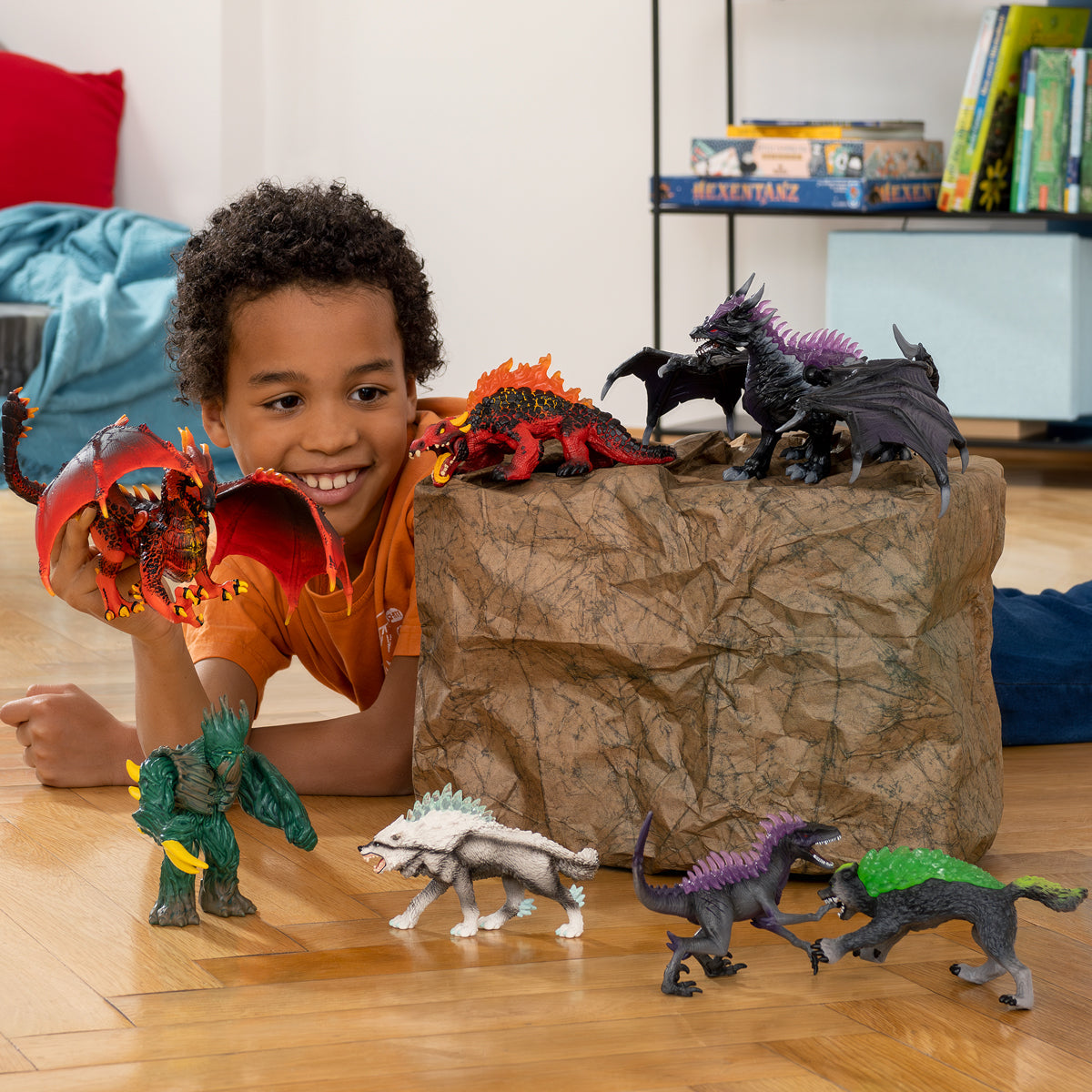 Schleich Eldrador Ombraptor action figure dinomostro con artigli