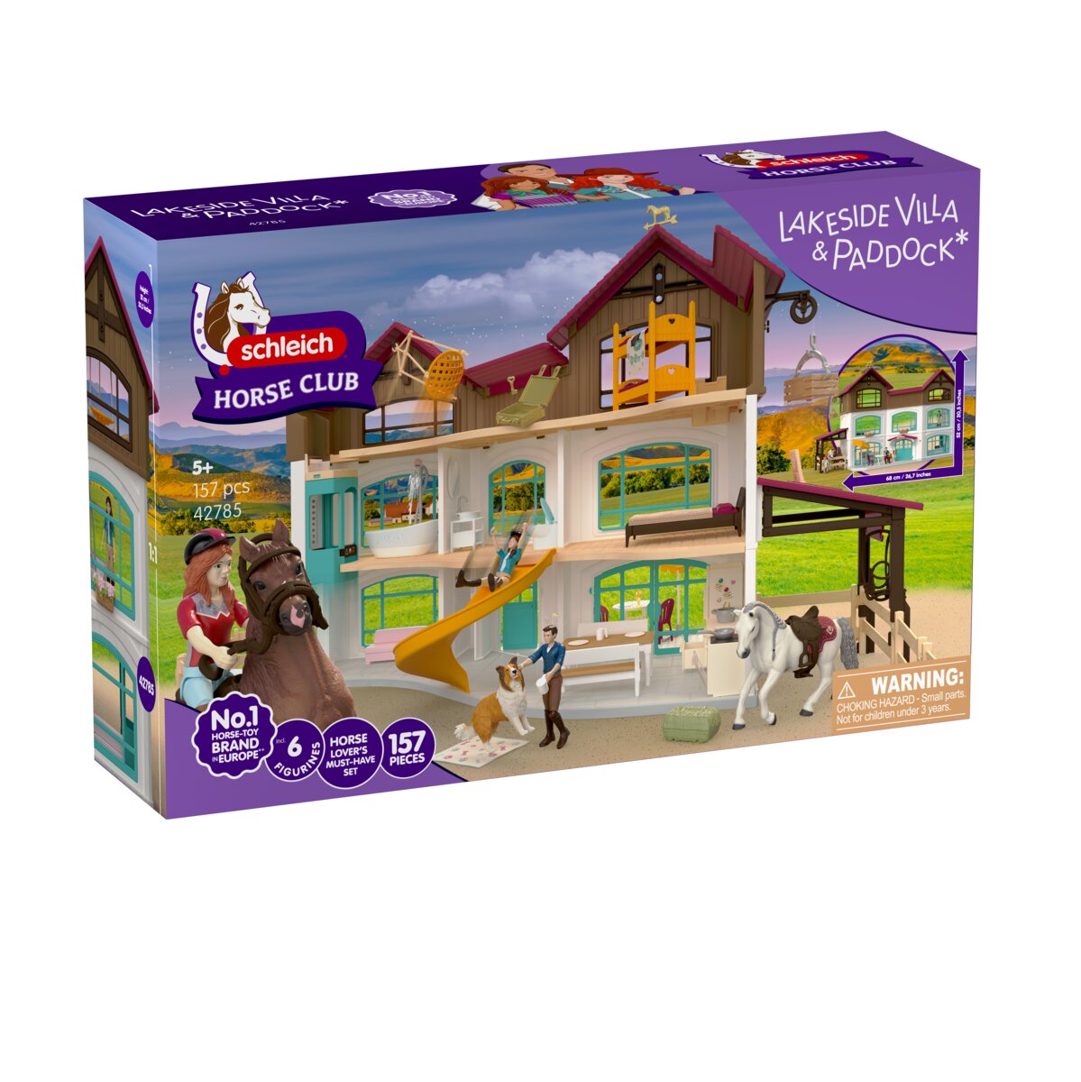 Schleich Horse Club Villa Lakeside 42785 playset scuderia con cavalli