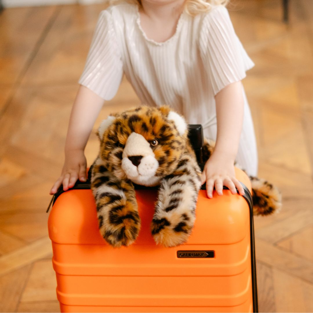 La Pelucherie Jungle Leopardo Sasha peluche morbido 35cm maculato