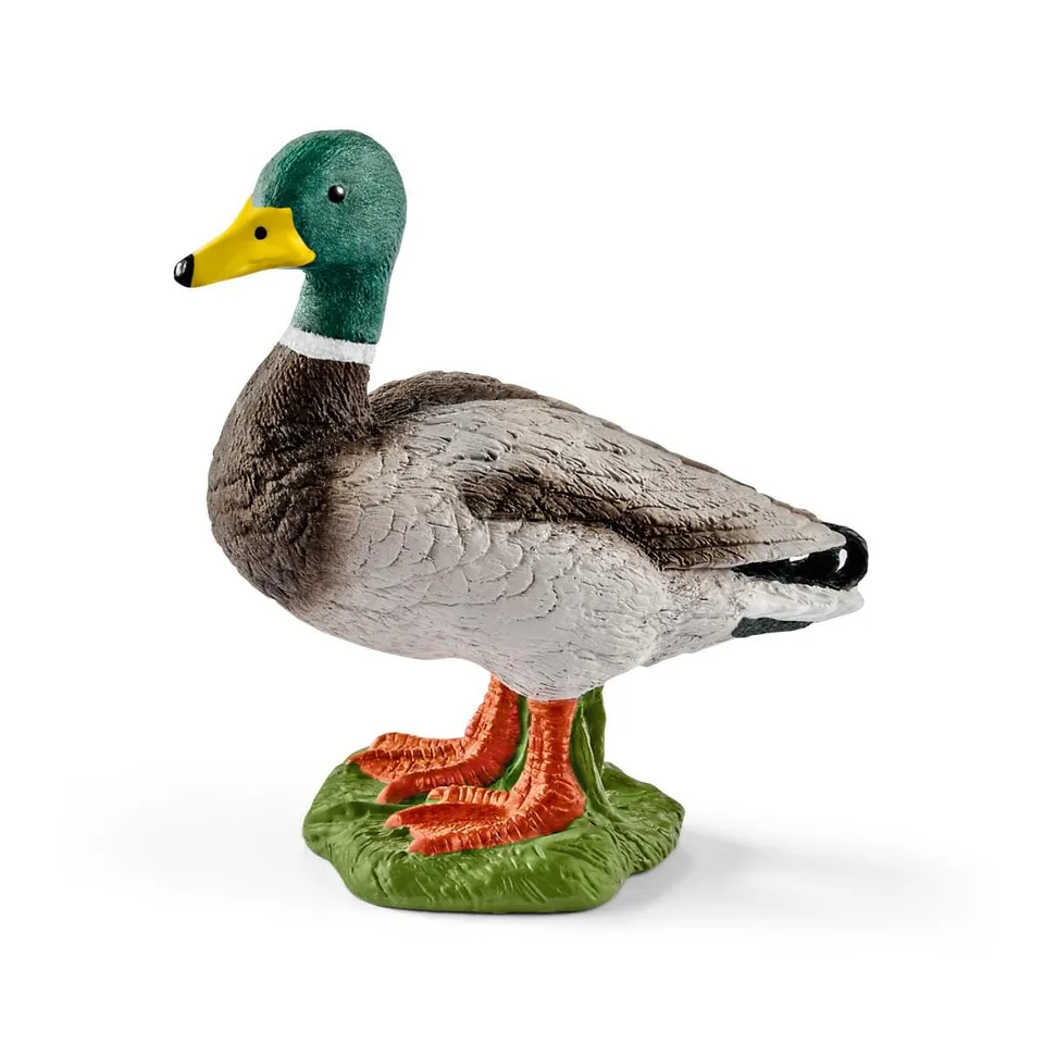 Schleich Farm World Drake figura papero anatra becco giallo
