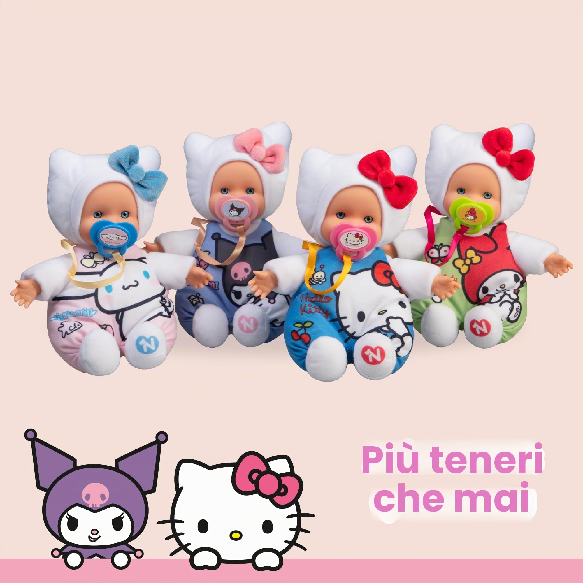 Nenuco Cute Hello Kitty mini bambola 15 cm corpo morbido
